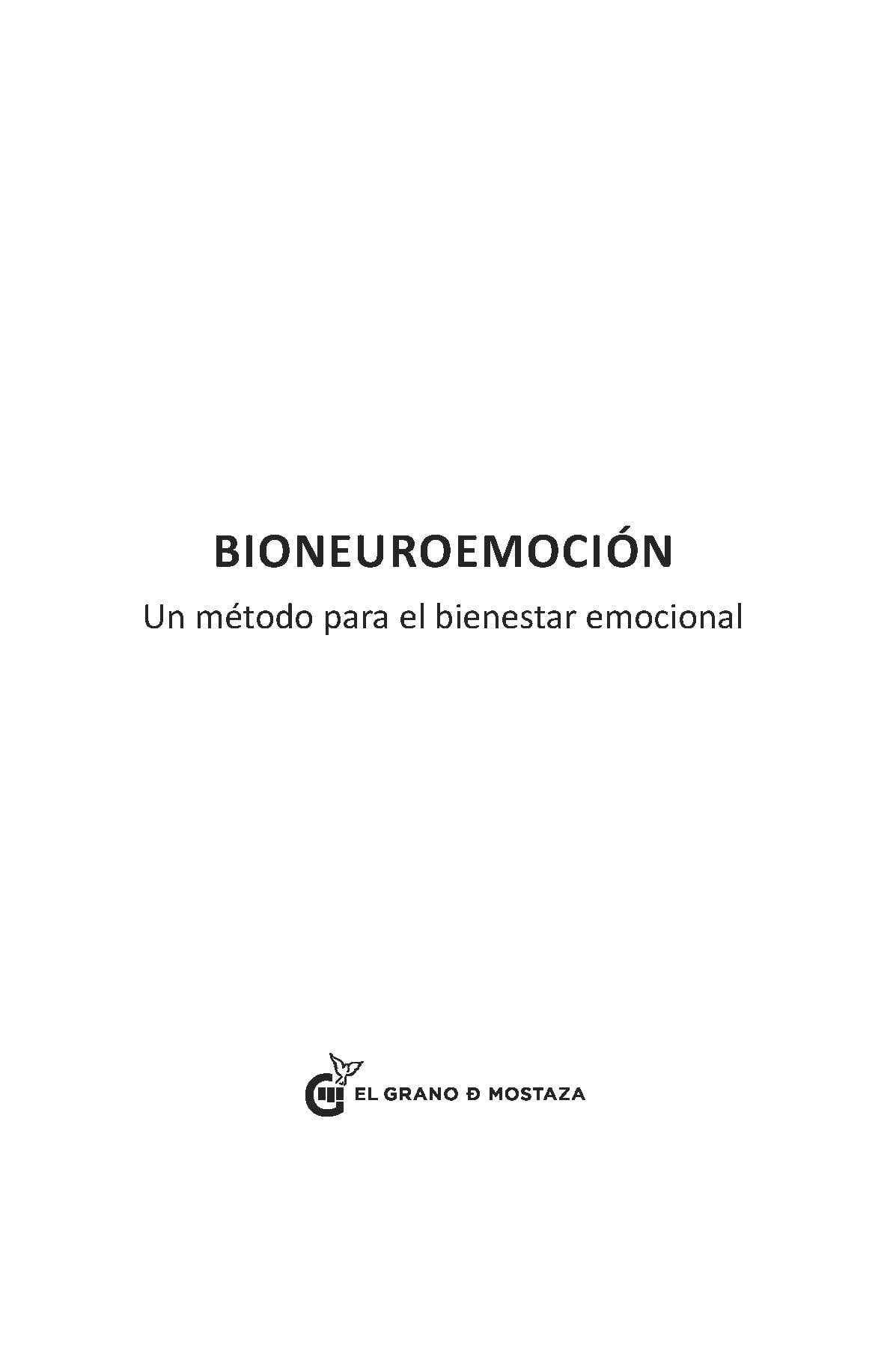 Bioneuroemoción: un método para el bienestar emocional - Libros La parábola